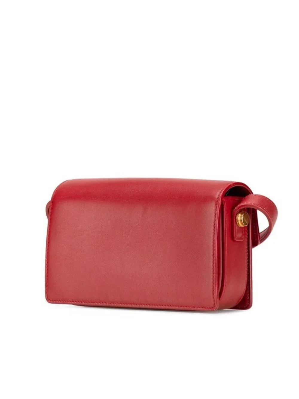 Saint Laurent Classic Lou Crossbody Mini Shoulder Bag Red Leather - Picture 2 of 10